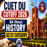 CUET DU Cutoff for BA Hons History for SC ST Category