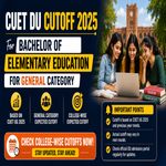 CUET DU Cutoff for Bachelor of Elementary Education for General Category