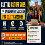 CUET DU cutoff for BA Elementary Education for SC ST Category