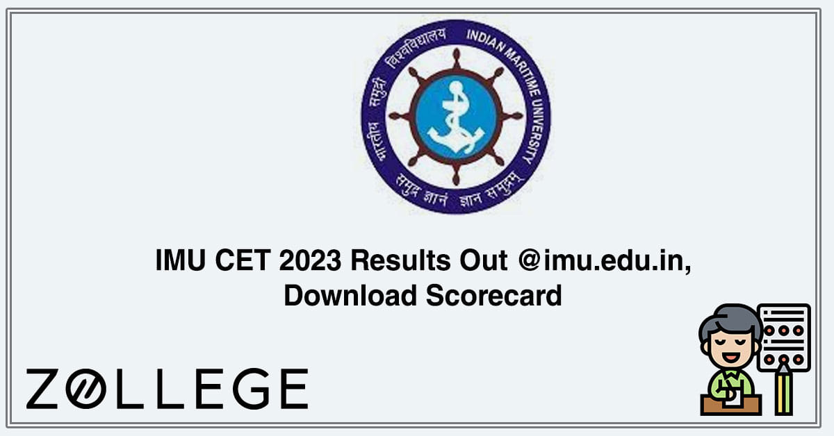 IMU CET 2023 Results Out @imu.edu.in, Download Scorecard