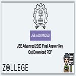JEE Advanced 2023 Final Answer Key Out Download PDF