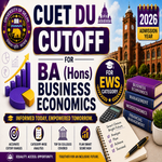 CUET DU cutoff for BA Hons Business Economics for EWS Category