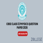 CBSE Class 12 Physics Question Paper 2026 with Solutions PDF