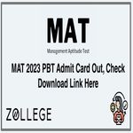 MAT 2023 PBT Admit Card Out Check Download Link Here