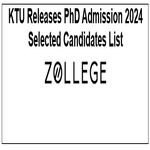 KTU Releases PhD Admission 2024 Selected Candidates List