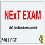NExT 2023 Mock Exam Cancelled
