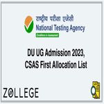 DU UG Admission 2023 CSAS First Allocation List