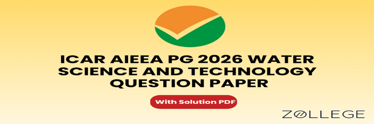 ICAR AIEEA PG 2026 Water Science and Technology Question Paper with Solution PDF