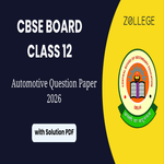 CBSE Class 12 Automotive Question Paper 2026 with Solution Pdf