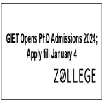 GIET Opens PhD Admissions 2024