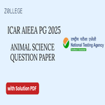 ICAR AIEEA 2025 Animal Science Question Paper with Solutions Pdf