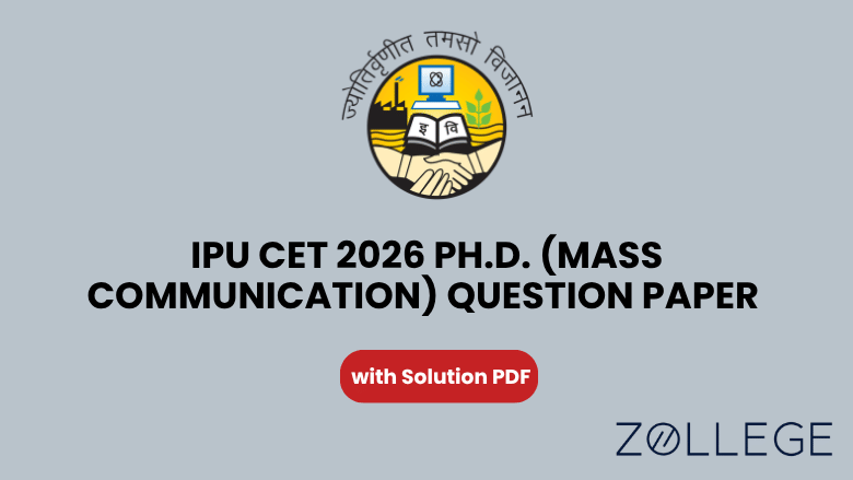 IPU CET 2026 Ph.D. (Mass Communication) Question Paper with Solution PDF