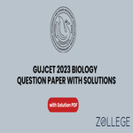 GUJCET 2023 Biology Question Paper with Solutions PDF