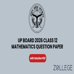 UP Board Class 12 Mathematics 2026 Question Paper with Solution PDF