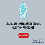 CBSE Class 12 Mass Media Studies Question Paper 2026 with Solutions