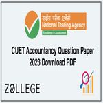 CUET Accountancy Question Paper 2023 Download PDF