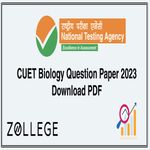 CUET Biology Question Paper 2023 Download PDF