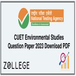 CUET Environmental Studies Question Paper 2023 Download PDF