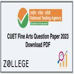 CUET Fine Arts Question Paper 2023 Download PDF