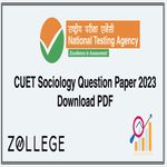 CUET Sociology Question Paper 2023 Download PDF