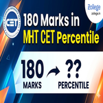 180 Marks in MHT CET Percentile