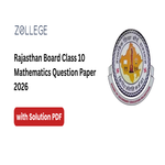 Rajasthan Board Class 10 Mathematics Question Paper 2026 with Solution Pdf