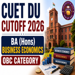 CUET DU Cutoff for BA Hons Business Economics for OBC Category