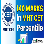 140 Marks in MHT CET Percentile