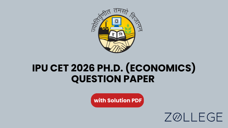 IPU CET 2026 Ph.D. (Economics) Question Paper with Solution PDF
