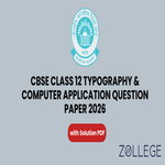 CBSE Class 12 Typography and Computer Application Question Paper 2026 with Solutions PDF