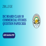 ICSE Board Class 10 Commercial Studies 2026 Question Paper with Solutions PDF
