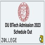 DU BTech Admission 2023 Schedule Out