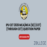 IPU CET 2026 MCA MCA SE CET through CET Question Paper with Solution PDF