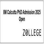 IIM Calcutta PhD Admission 2025 Open