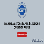 MAH MBA CET 2025 April 3 Session 1 Question Paper With Solutions PDF