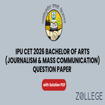 IPU CET 2026 Bachelor of Arts in Journalism and Mass Communication Question Paper with Solution PDF