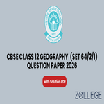 CBSE Class 12 Geography Set 64 2 1 Question Paper 2026 with Solution PDF