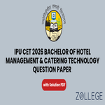 IPU CET 2026 Bachelor of Hotel Management and Catering Technology Question Paper with Solution PDF