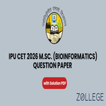 IPU CET 2026 M Sc Bioinformatics Question Paper with Solution PDF