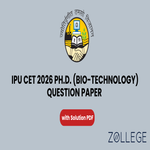 IPU CET 2026 Ph D in Bio Technology Question Paper with Solution PDF