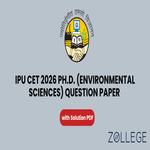 IPU CET 2026 Ph D in Environmental Sciences Question Paper with Solution PDF