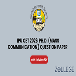IPU CET 2026 Ph D in Mass Communication Question Paper with Solution PDF