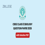 CBSE Class 12 Biology Question Paper 2026 with Solution Pdf