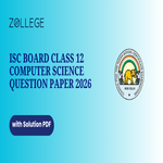 ISC Class 12 Computer Science Question Paper 2026 with Solution Pdf