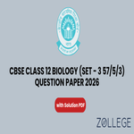 CBSE 2026 Class 12 Biology Set 3 Question Paper with Solution Pdf