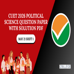 CUET 2026 Political Science Question Paper May 21 Shift 1 with Solution PDF
