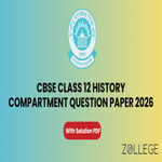 CBSE Class 12 History Compartment Question Paper 2026 with Solution PDF