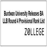 Burdwan University Releases BA LLB Round 4 Provisional Rank List