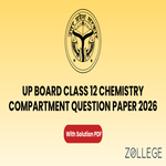 UP Board Class 12 Chemistry Compartment Question Paper 2026 with Solution PDF