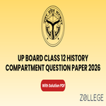 UP Board Class 12 History Compartment Question Paper 2026 with Solution PDF